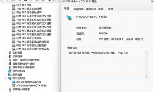 显卡显示该设备有问题 已停止运行代码43_显卡显示该设备有问题代码43